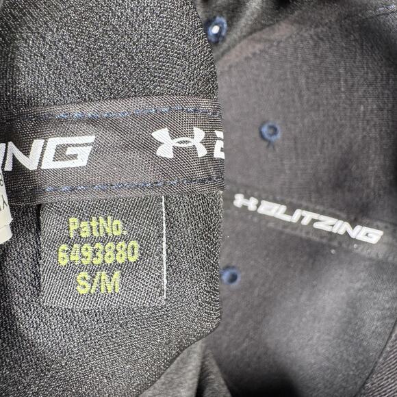 Under Armour Hat Cap Fitted Mens Small Medium Navy USA Flag Freedom Blitzing - Picture 8 of 11